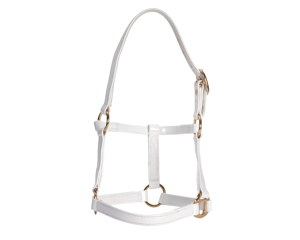 mini pony halter white - scaled-down halter expertly crafted with high-quality materials to ensure durability and comfort for your precious pony or foal