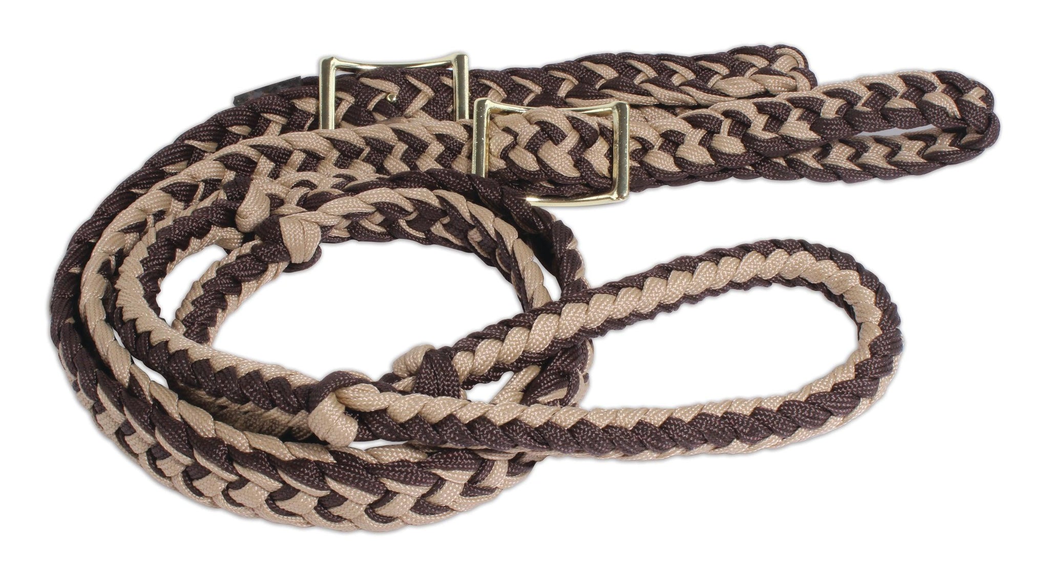 HILASON Geflochtene Baumwoll-Zügel 2,1m - Western Reiten Fassrennen