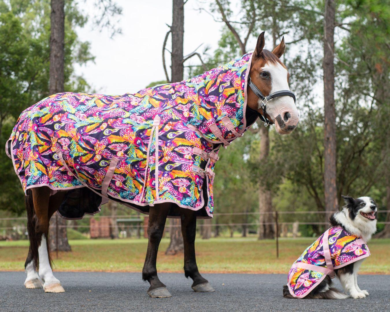 Tappeto Da Equitazione, Impermeabile, Navy | Blu | 135 Cm | M - Foto 6