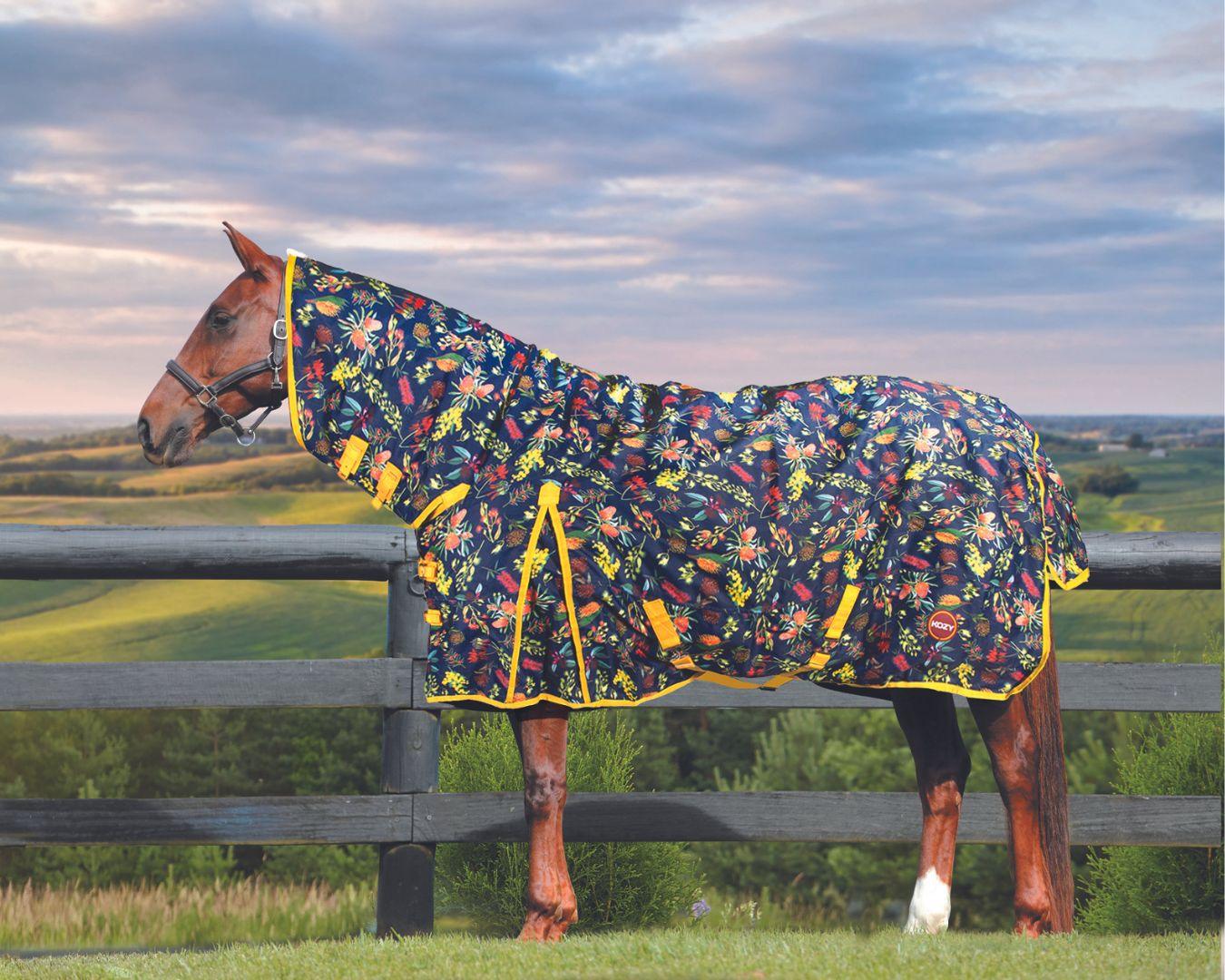 Kozy 1200D Nylon Horse Rug Combo - Native Flowers | Horse Winter Rugs ...