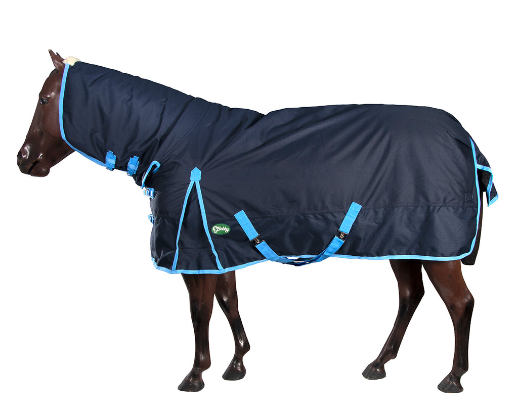 Bobby Horse Rug Combo 1200D 250G Fill - Navy & Neon Blue