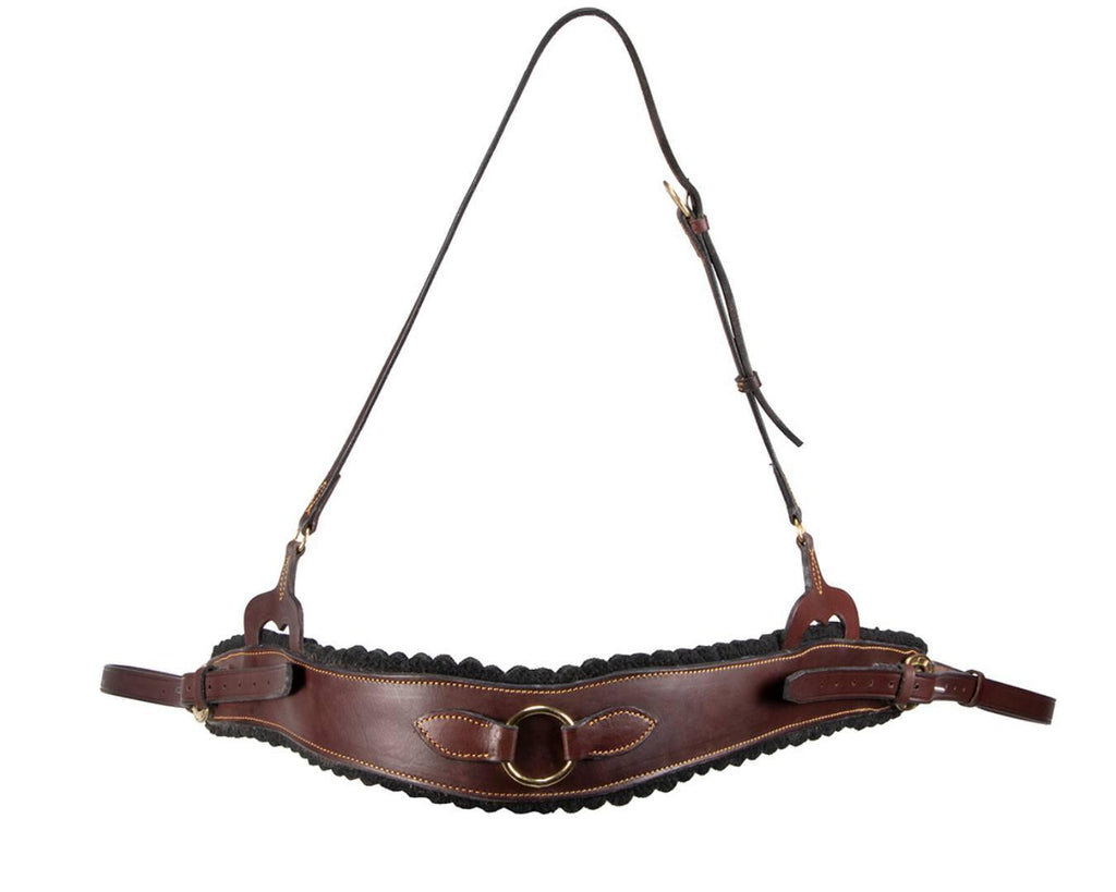 Flinders Felt Lined Stockman's Mountain Breastplate Brown