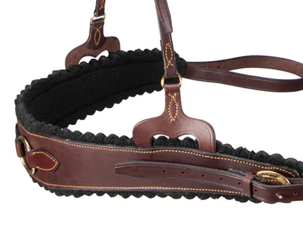 Flinders Felt Lined Stockman's Mountain Breastplate Brown