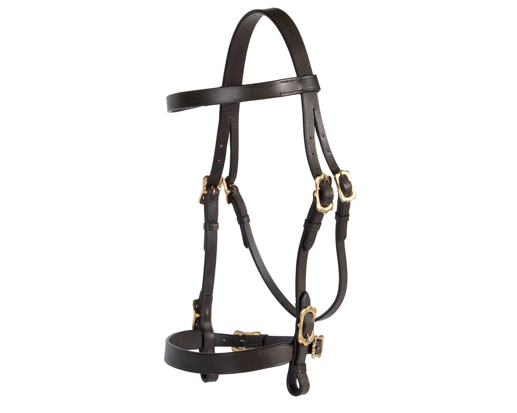 Jeremy & Lord In-Hand Flat Show Bridle - Brown