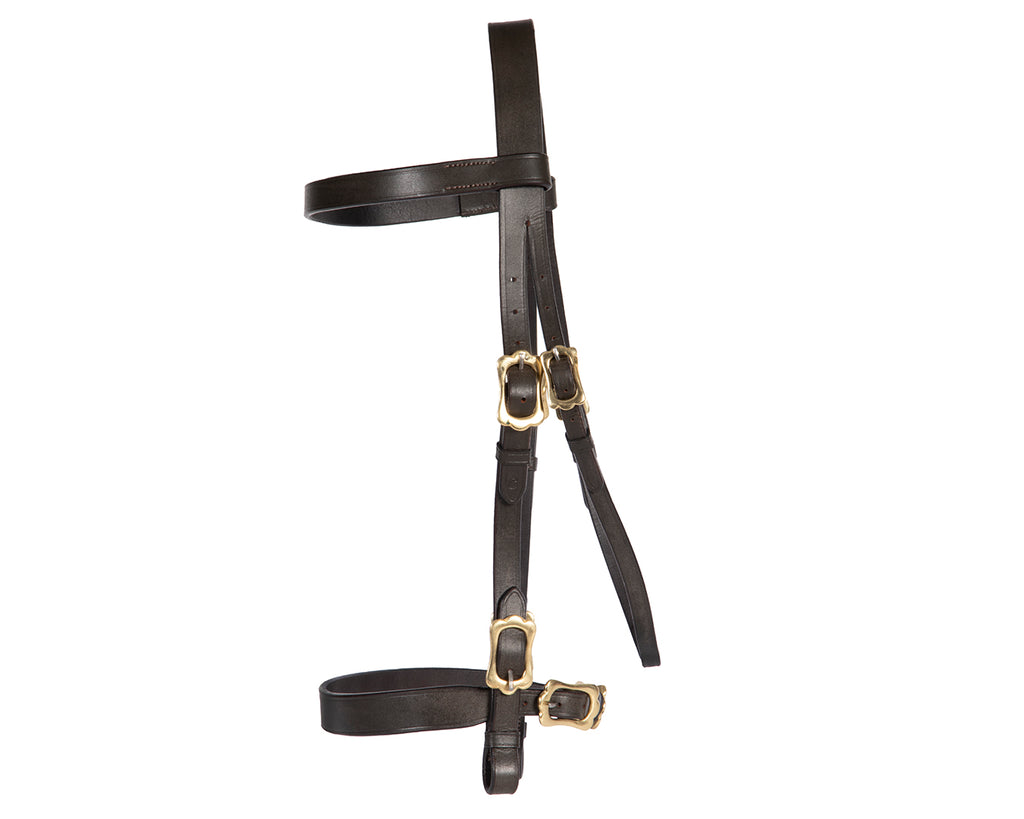 Jeremy & Lord In-Hand Flat Show Bridle - Brown