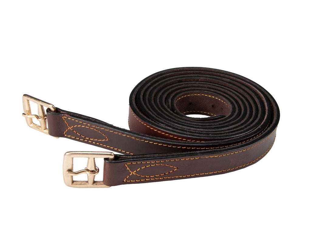 STR6670 Ord River Stockman's Stirrup Leathers Brown