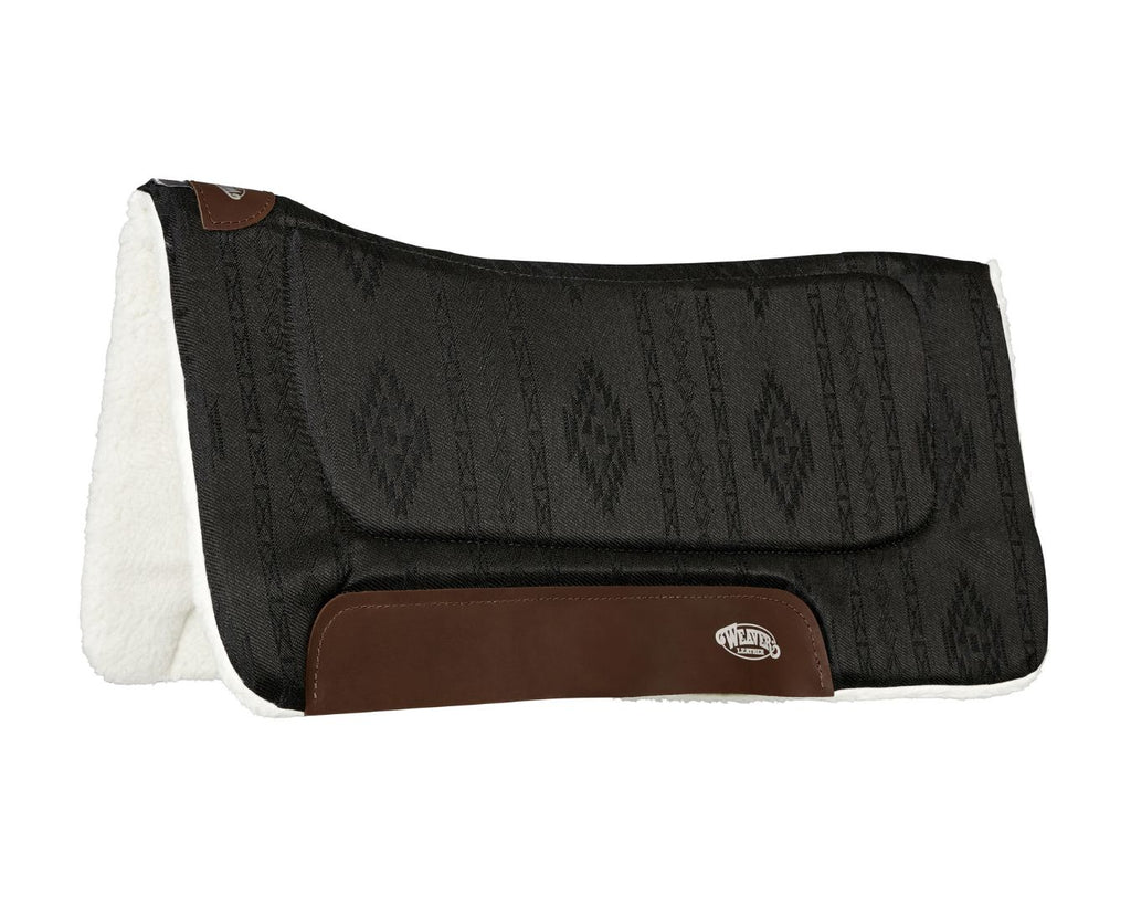 New! Weaver Contoured Saddle Pad Black H9 - 32